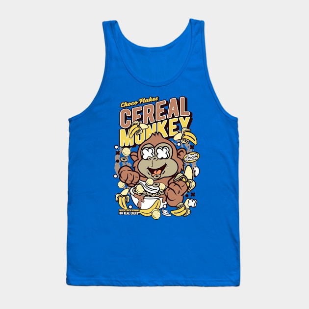 Cereal Monkey Tank Top by Asocool